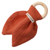 Anneau dentition Bébé Terracotta personnalisé Gaze de coton