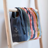 Bavoir Cadeau Naissance personnalisé Moutarde Gaze de coton