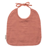 Bavoir Cadeau Naissance personnalisé Rose Gaze de coton