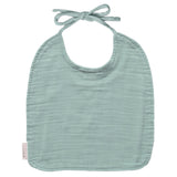 Bavoir Cadeau Naissance personnalisé Vert amande Gaze de coton