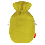 Bouillotte fête des mères en lin de couleur jaune personnalisée