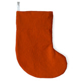 Chaussette Cadeau de Noël  personnalisé terracotta