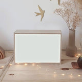 Box lumineuse Cadeau Mariage personnalisé Gris ciment