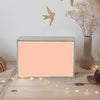 Box lumineuse Cadeau Communion personnalisé Rose corail