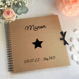 Album photo Cadeau Bébé personnalisé Kraft Grand modèle