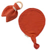 KIT Anneau dentition + Doudou Cadeau Naissance Terracotta personnalisé Gaze de coton