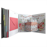 Livre de naissance Cadeau Bébé personnalisé Gris béton Lin