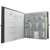 Livre de naissance Cadeau Bébé personnalisé Gris béton Lin