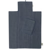 Matelas à langer nomade Bébé personnalisé Bleu pétrole Gaze de coton