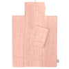 Matelas à langer nomade Bébé personnalisé Rose poudré Gaze de coton
