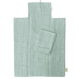 Matelas à langer nomade Bébé personnalisé Vert amande Gaze de coton