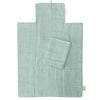 Matelas à langer nomade Bébé personnalisé Vert amande Gaze de coton