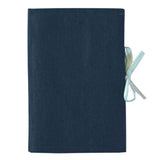 Protège carnet de santé Cadeau Enfant personnalisé Bleu pétrole Lin