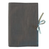 Protège carnet de santé Cadeau Bébé personnalisé Gris ardoise Lin