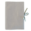 Protège carnet de santé Cadeau Bébé personnalisé Gris béton Lin