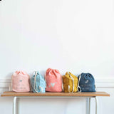 Sac à dos Cadeau naissance personnalisé Vert amande Gaze de coton