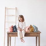 Sac à dos Cadeau bébé personnalisé Bleu pétrole Gaze de coton