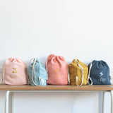 Sac à dos Cadeau bébé personnalisé Terracotta Gaze de coton