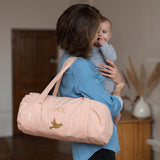 Sac polochon Cadeau Baptême / Communion personnalisé Terracotta Coton