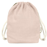 Sac à dos Cadeau naissance personnalisé Rose poudré Gaze de coton