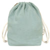 Sac à dos Cadeau naissance personnalisé Vert amande Gaze de coton