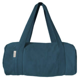 Sac polochon Cadeau Baptême / Communion personnalisé Bleu pétrole Coton