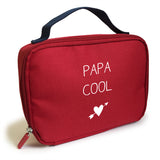 Sac isotherme Petit modèle Cadeau Fête des Pères/Grands-pères personnalisé Rouge