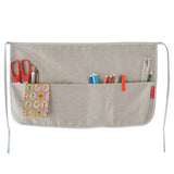 Tablier cadeau fête des mères et grand-mère personnalisé Gris clair Lin enduit