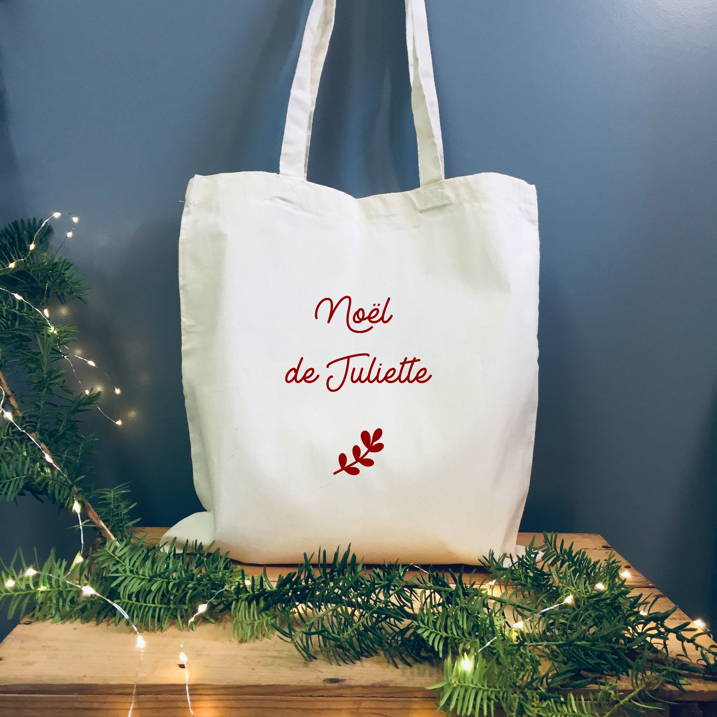 Tote bag Cadeau Noël personnalisé Coton