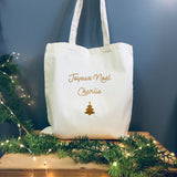 Tote bag Cadeau Noël personnalisé Coton