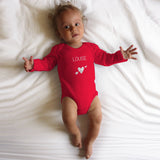 Body Bébé personnalisé Rose pâle Coton