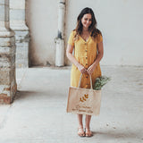 Sac cabas Cadeau Maîtresse personnalisé Toile de jute