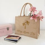 Sac cabas Cadeau Maîtresse personnalisé Toile de jute