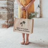 Cabas Cadeau Mariage personnalisé Toile de jute
