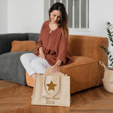 Cabas Cadeau Mariage personnalisé Toile de jute