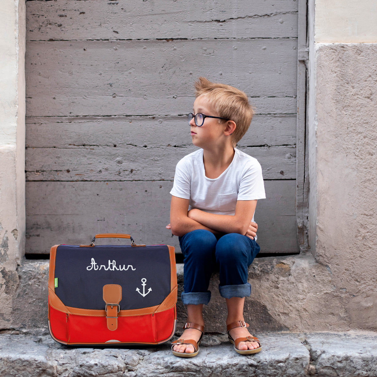 Cartable Rouge Cartable Tann's CP CE1 CE2 personnalisé Bleu rouge – Les griottes