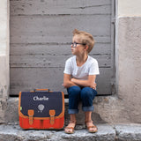 Cartable Tann's personnalisé CE2 CM1 CM2 Bleu rouge