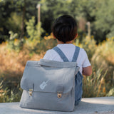 Cartable maternelle personnalisé Gris ciment Coton
