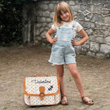 Cartable Tann's personnalisé CP CE1 CE2 Pois multicolores