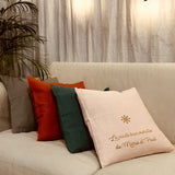 Coussin Cadeau Adulte personnalisé Vieux Rose Lin