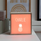 Veilleuse Cadeau Bébé personnalisé Rose corail