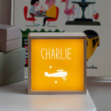 Veilleuse Cadeau Bébé personnalisé Jaune moutarde