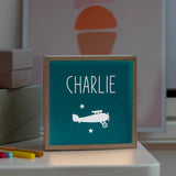 Veilleuse Cadeau Enfant personnalisé Bleu pétrole