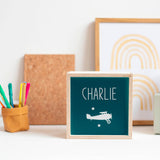 Veilleuse Cadeau Enfant personnalisé Bleu pétrole