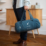 Sac polochon Cadeaux Maîtresse personnalisé Gris ciment Coton