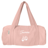 Sac de sport Ecole personnalisé Rose poudré Coton