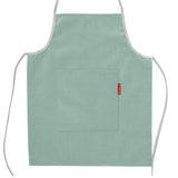 Tablier enfant personnalisé Vert amande Lin enduit