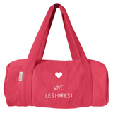 Sac week-end Cadeau Mariage personnalisé Rose grenadine Coton