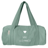 Sac week-end Cadeau Mariage personnalisé Vert amande Coton