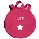 Sac à dos Cadeau enfant personnalisé Rose grenadine Coton